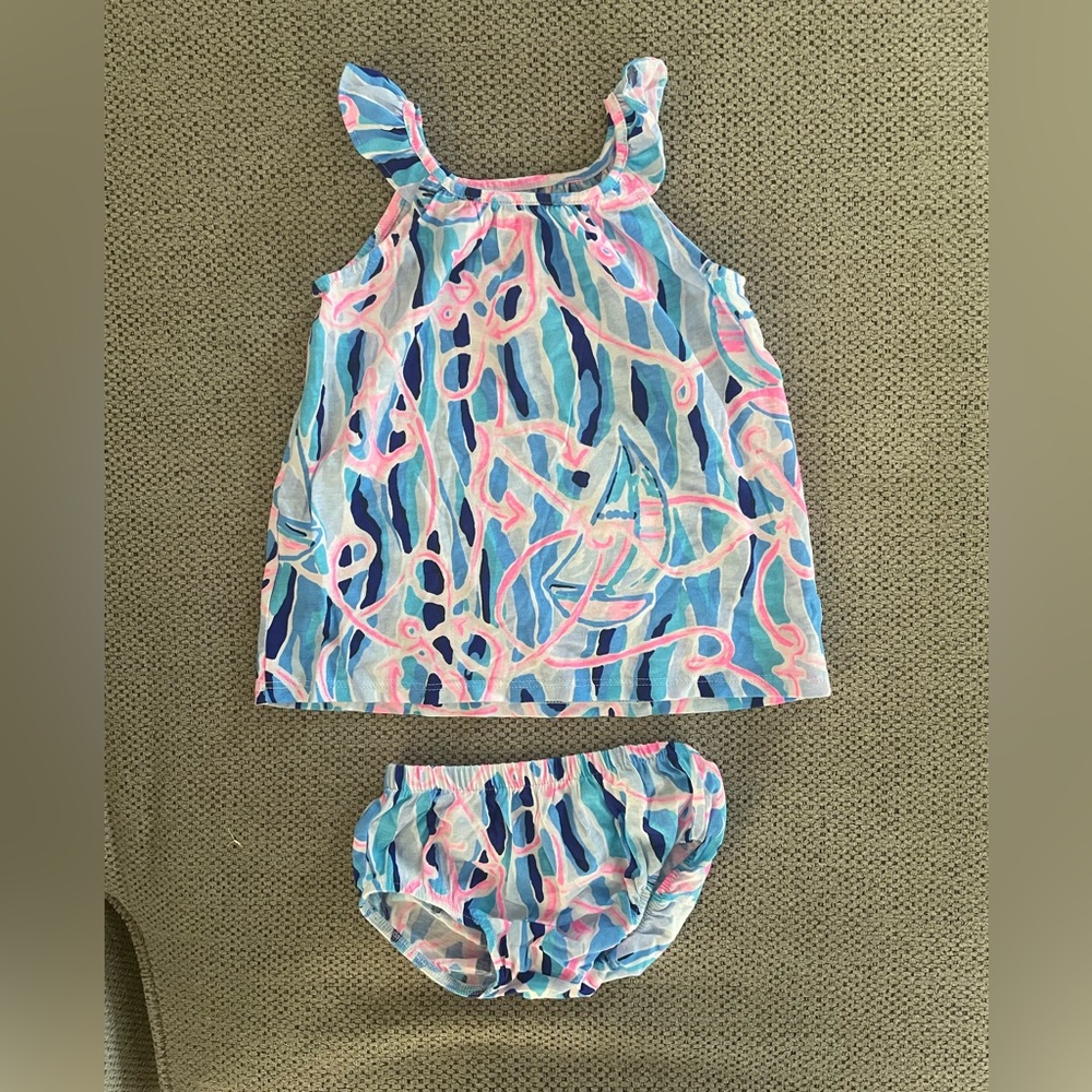 Lilly Pulitzer tank and bloomers set, 6-12 months